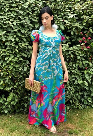 NEON GARDEN- PSYCHEDELIC MAXI DRESS