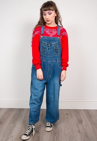 VINTAGE 90'S DENIM DUNGAREES