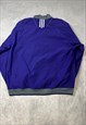 ADIDAS TRACK JACKET ALBION EMBROIDERED LOGO ZIP UP JACKET