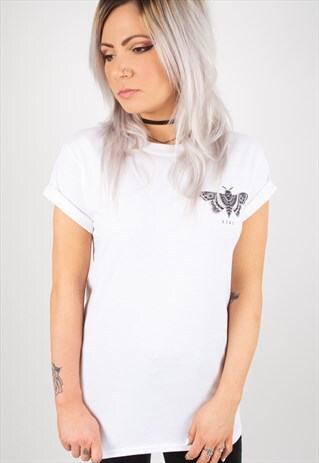 MOTH WHITE T-SHIRT
