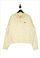 90's Guess Made In USA Denim jacket Men's In Cream Size XXL