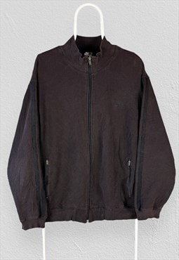 Vintage Starter Brown Sweatshirt Full Zip Up Mens Large