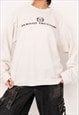 UNISEX VINTAGE SERGIO TACCHINI WHITE SWEATSHIRT