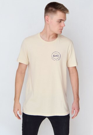 BEIGE 5 EMBLEM (NAVY) T-SHIRT