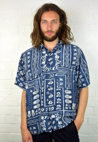 VINTAGE 90'S PATTERNED SHIRT