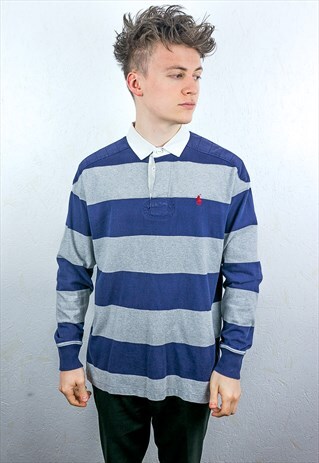 VINTAGE RALPH LAUREN RUGBY POLO SHIRT