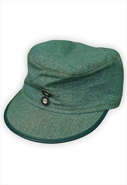 Vintage Green Bakey Boy Style Hat