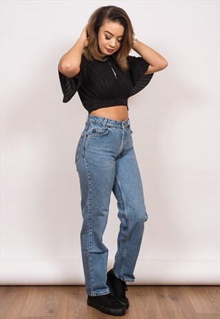 LEVI 550 HIGH WAISTED DENIM JEANS