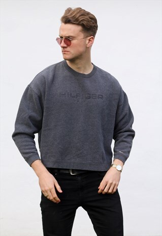 TOMMY HILFIGER USA CLASSICS EMBOSSED SWEATSHIRT