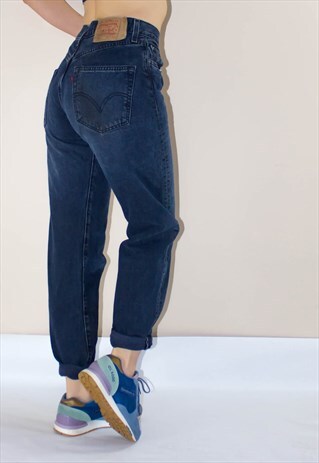 VINTAGE 80'S BLACK RINSE 501 LEVI JEANS