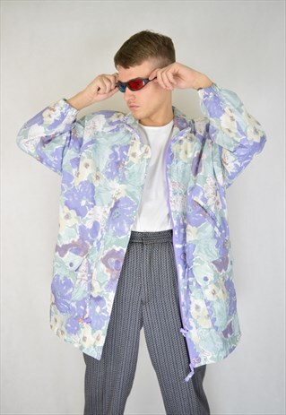 VINTAGE GRAPHIC RAVE PUFFER JACKET