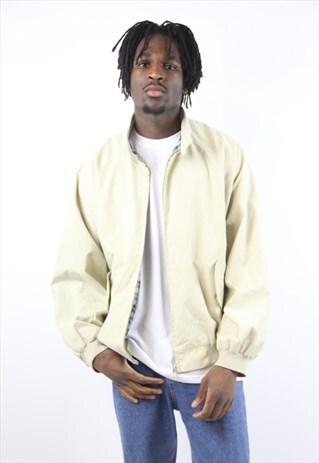 VINTAGE BEIGE HARRINGTON JACKET