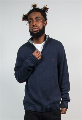 CHAPS RALPH LAUREN QUARTER ZIP KNIT JUMPER