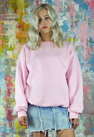 SWEATSHIRT IN PASTEL PINK