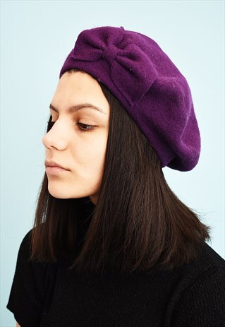 VINTAGE 80'S RETRO MOMS BERET HAT