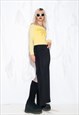VINTAGE Y2K AMNESIA OFF SHOULDER TOP IN YELLOW