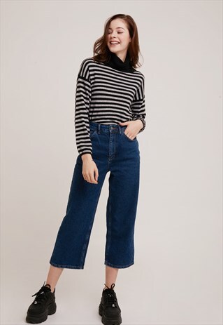 DENIM CULOTTE - DARK BLUE