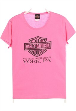 Harley Davidson 90's Crewneck Short Sleeve Spellout T Shirt 