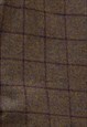 KHAKI RETRO PREMIUM WOOL CHECKED FABRIC TROUSERS PANTS Y2K