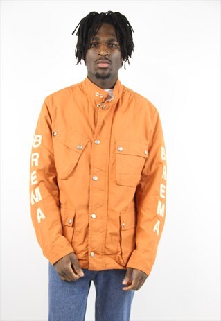 VINTAGE ORANGE UTILITY PADDED JACKET