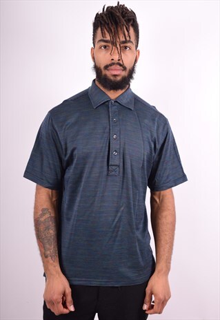 MENS VINTAGE POLO SHIRT LARGE MULTI 90'S