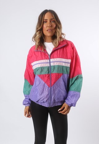 SHELL BOMBER JACKET 90'S PATTERNED OVERSIZED (CFDJ)