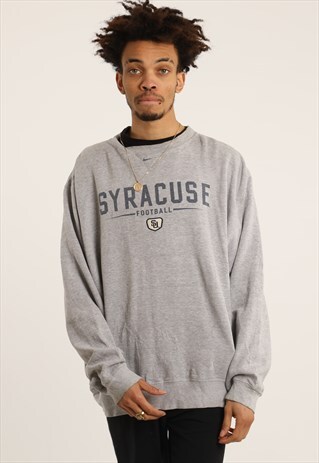 VINTAGE NIKE EMBROIDERED COLLEGE SWEATSHIRT