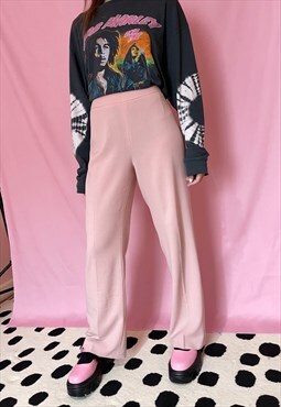 Vintage Y2K candy pink tailored trousers 