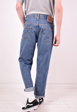 LEVI'S 550 MENS VINTAGE JEANS W30 L30 BLUE 90S