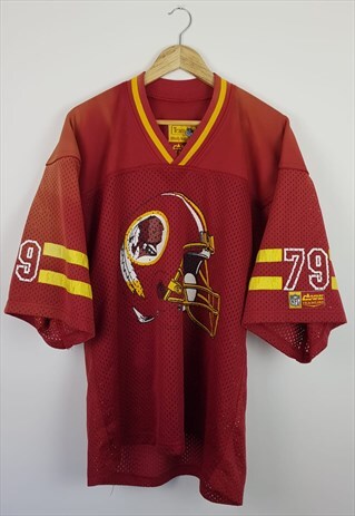 VINTAGE REDSKINS 79 JERSEY T-SHIRT MAROON