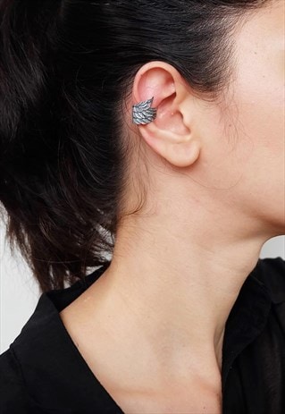 ANGLE WING STERLING SILVER EAR CUFF