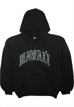 Vintage 90's Russell Athletic Hoodie Hawaii Pullover Black