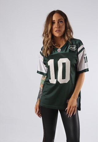 VINTAGE NFL T-SHIRT FOOTBALL JERSEY TOP FITTED 12 - 14 (JEDD
