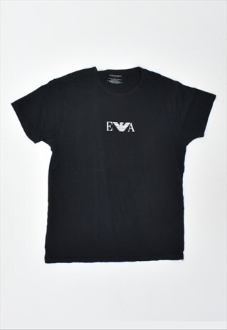 VINTAGE 90'S ARMANI T-SHIRT TOP BLACK