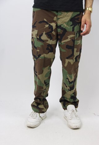 VINTAGE CAMO ARMY TROUSERS