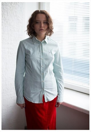 GREEN/WHITE STRIPED SHIRT