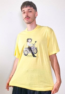 Vintage 90s Betty Boop yellow t-shirt 