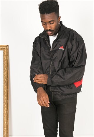 VINTAGE 80S USA ADIDAS SHELL SPORT JACKET / R026
