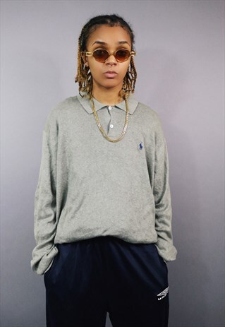 POLO RALPH LAUREN POLO NECK JUMPER KNITTED TOP SWEATSHIRT