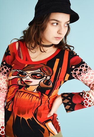 Y2K KITSCH NOVELTY TEEN PARTY TOP