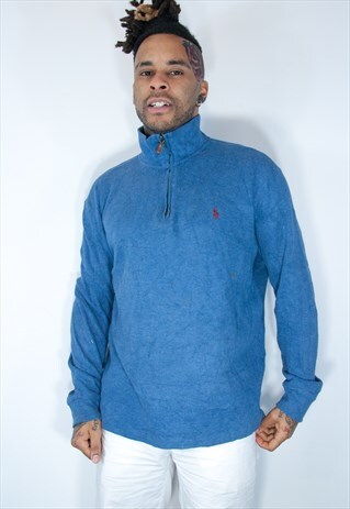 RALPH LAUREN 1/4 ZIP SWEATSHIRT