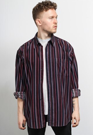 VINTAGE CORDUROY STRIPED SHIRT