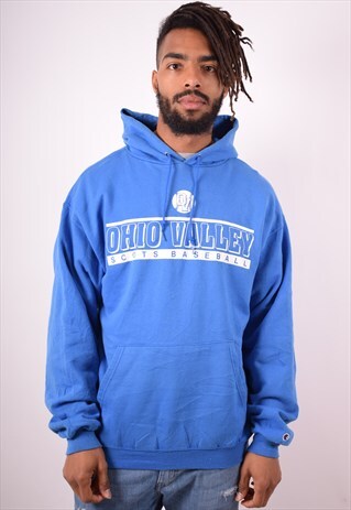 CHAMPION MENS VINTAGE OHIO VALLEY HOODIE SWEATER LARGE 90S