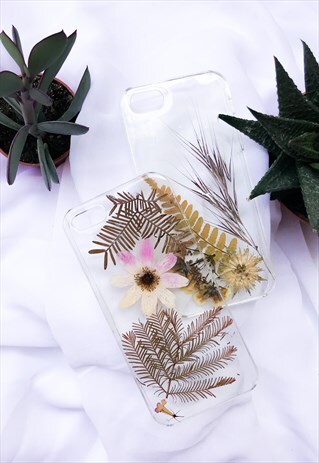 HANDMADE PHONE CASES/ PHONE COVERS WITH REAL PRESSED FLOWERS