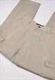 VINTAGE 90S TIMBERLAND HEAVYWEIGHT CARGO TROUSERS IN BEIGE