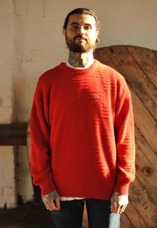 VINTAGE CHEMISE LACOSTE KNITTED JUMPER