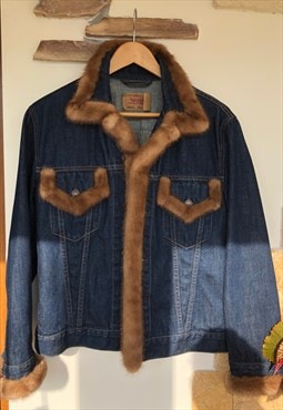 Vintage Levi's Denim&Fur Jacket 