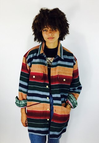 VINTAGE THICK COTTON FLANNEL JACKET