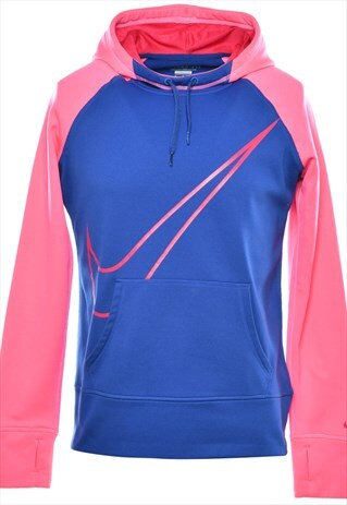 VINTAGE NIKE PRINTED HOODIE - M