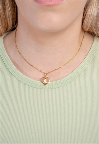PRELOVED HEART DIAMANTE NECKLACE